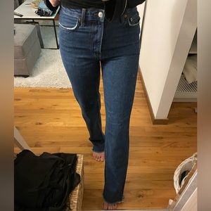 Zara premium denim straight leg jeans